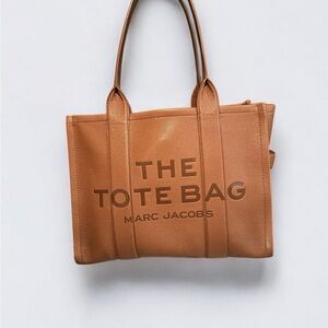 Marc Jacobs Tan Leather Tote Bag Large